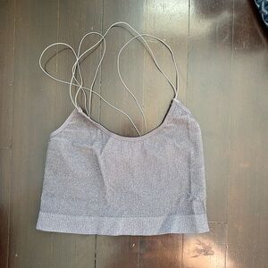 Urban Outfitters out from under grey sparkle brami top.